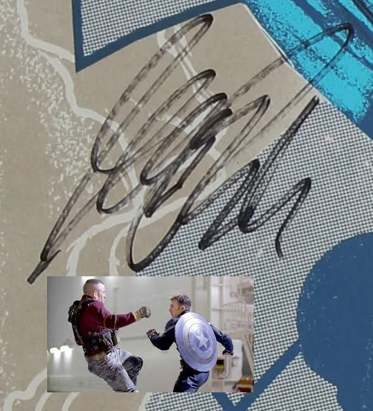 Edition limitée Captain America Winter Soldier avec 20 autographes Marvel Avengers