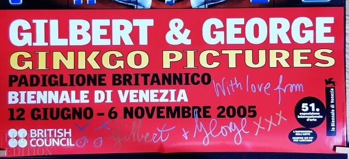 GILBERT & GEORGE - Affiche signée Ginkgo Pictures