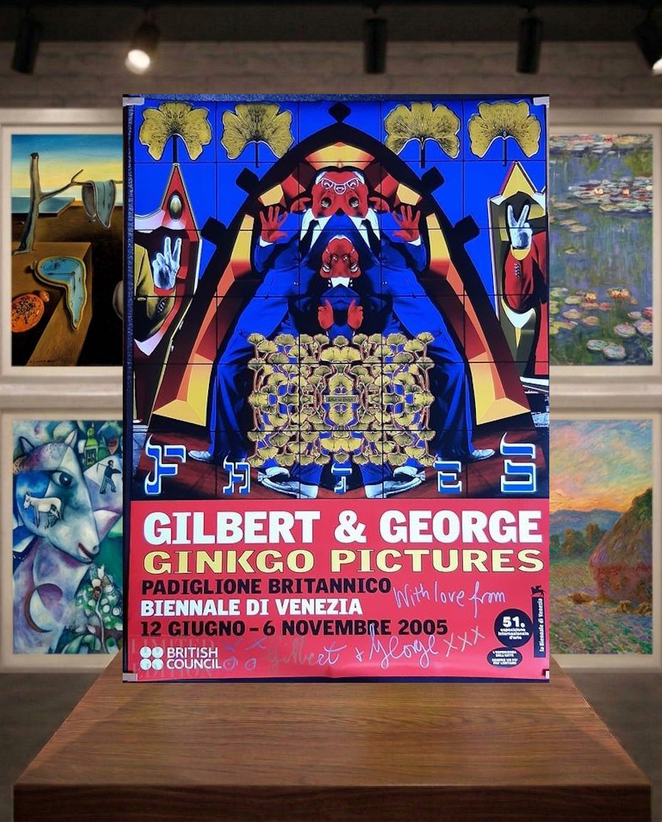 GILBERT & GEORGE - Affiche signée Ginkgo Pictures