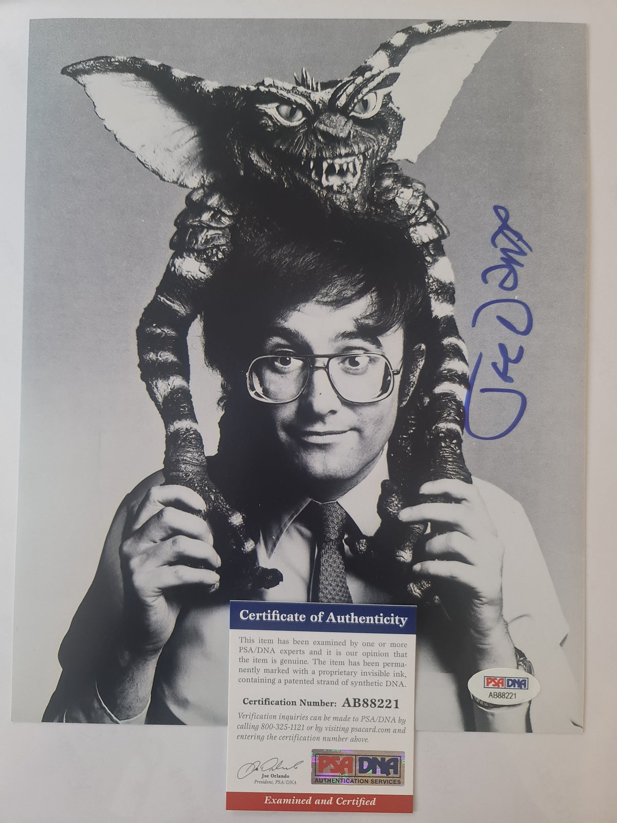 Photo GREMLINS signée par le réalisateur Joe Dante