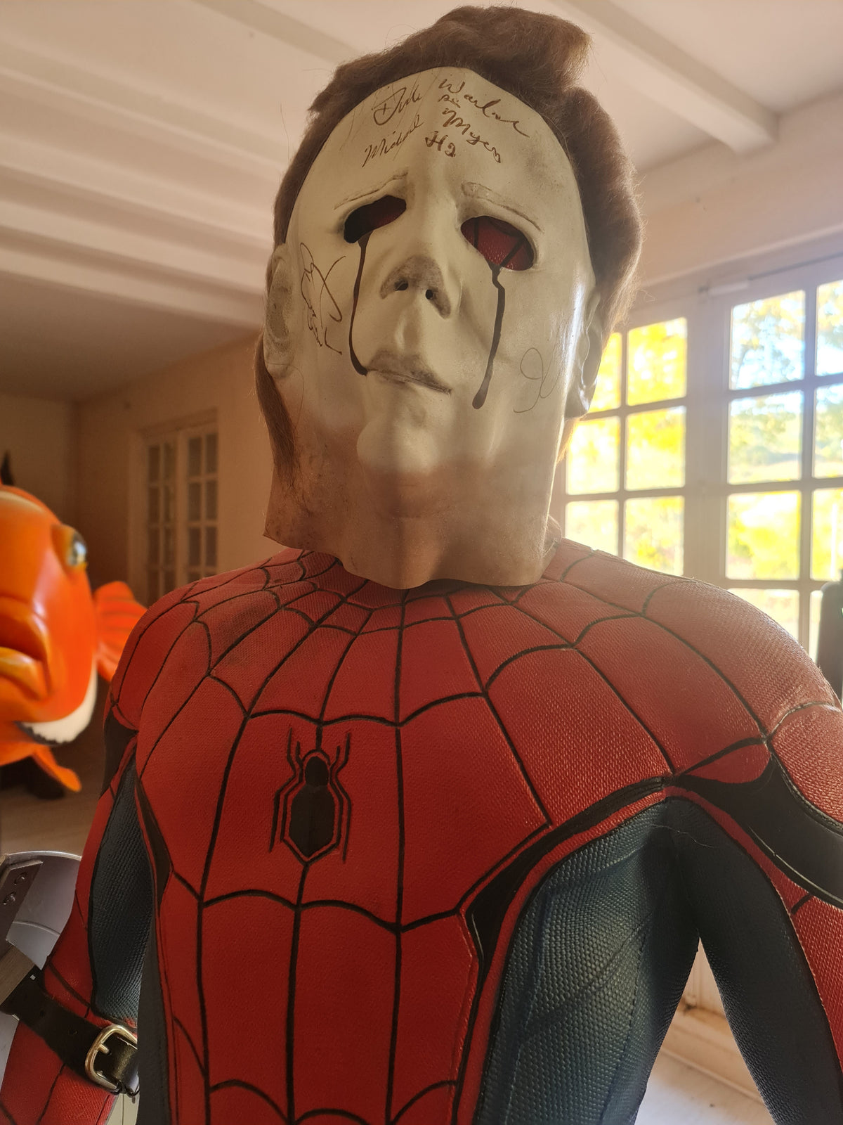 3 autographes sur le Masque de Michael Myers du film Halloween - Curtis Warlock Carpenter CA