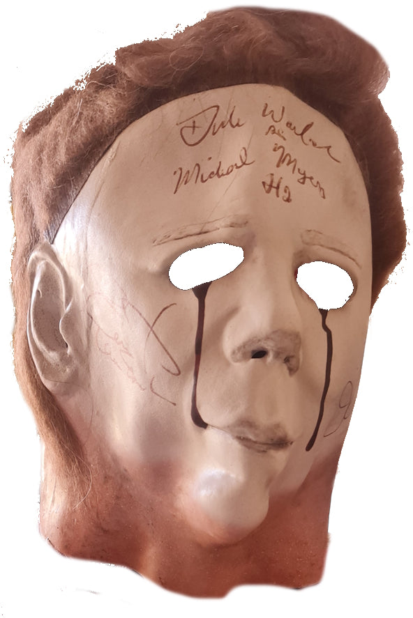 3 autographes sur le Masque de Michael Myers du film Halloween - Curtis Warlock Carpenter CA