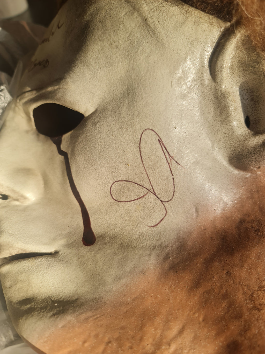 3 autographes sur le Masque de Michael Myers du film Halloween - Curtis Warlock Carpenter CA