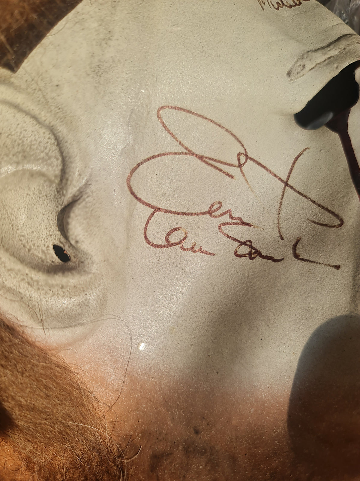 3 autographes sur le Masque de Michael Myers du film Halloween - Curtis Warlock Carpenter CA