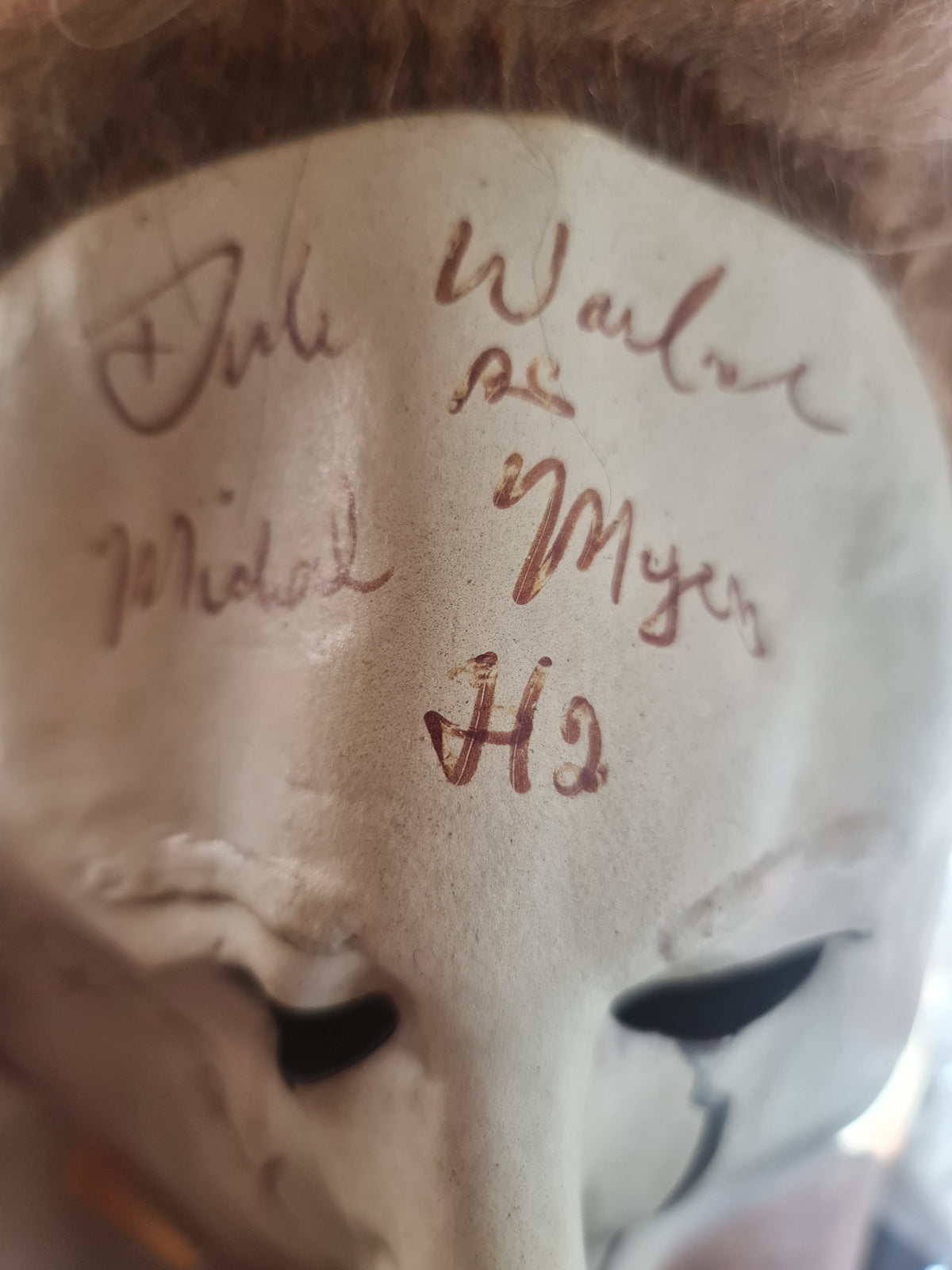 3 autographes sur le Masque de Michael Myers du film Halloween - Curtis Warlock Carpenter CA