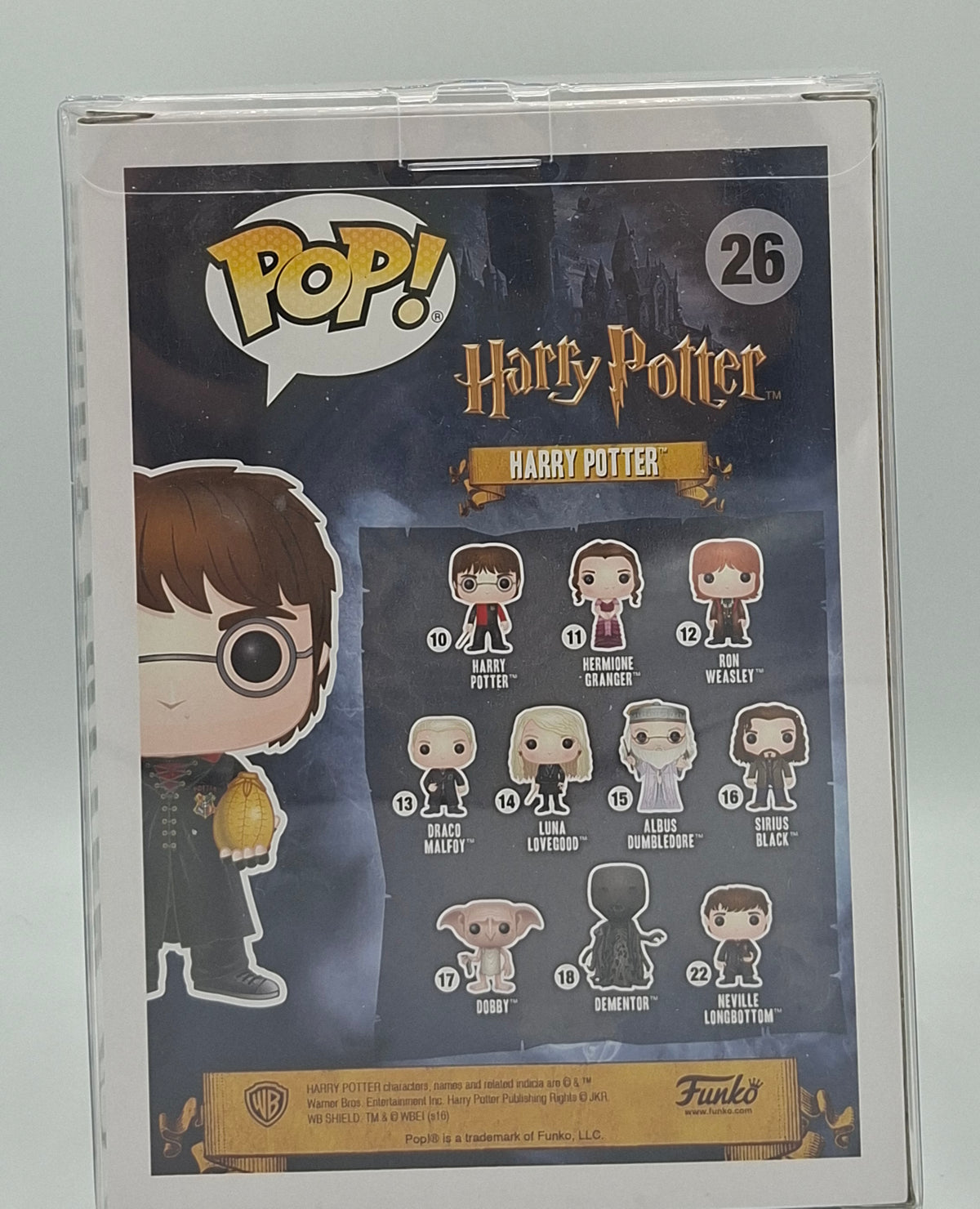 Autographe de Daniel Radcliffe sur Funko Pop 26 Harry Potter. Beckett