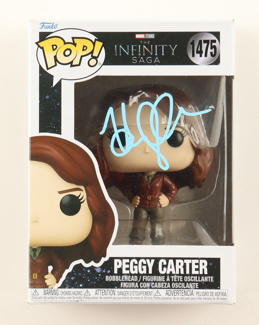 Autographe de Hayley Atwell sur Funko Pop! de la saga Infinity MARVEL