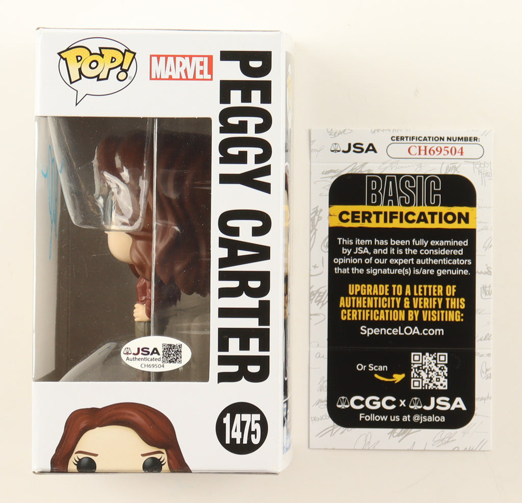 Autographe de Hayley Atwell sur Funko Pop! de la saga Infinity MARVEL
