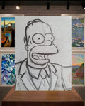 Homer Simpson président. Storyboard sketch