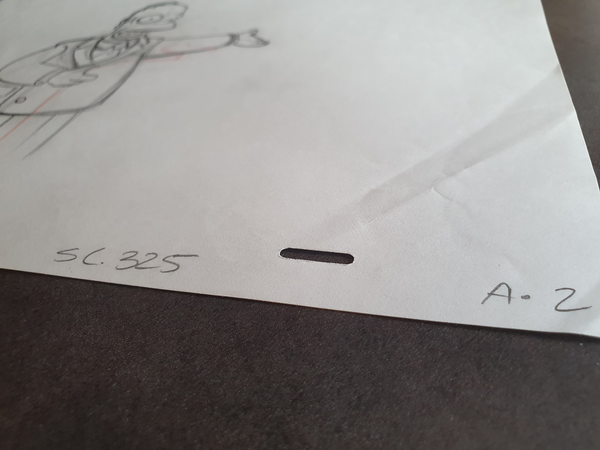 Homer Simpson président. Storyboard sketch
