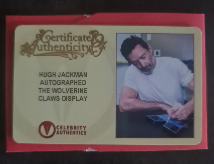 X MEN display géant Wolverine signé par Hugh Jackman Marvel X-Men