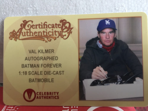 Batmobile signée par Val Kilmer Batman Forever