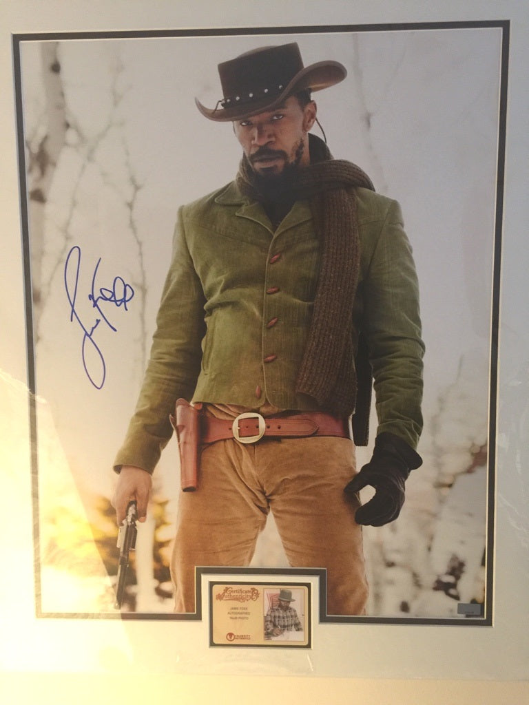 Photo 40x50 signée Jamie Foxx Django Unchained Tarantino