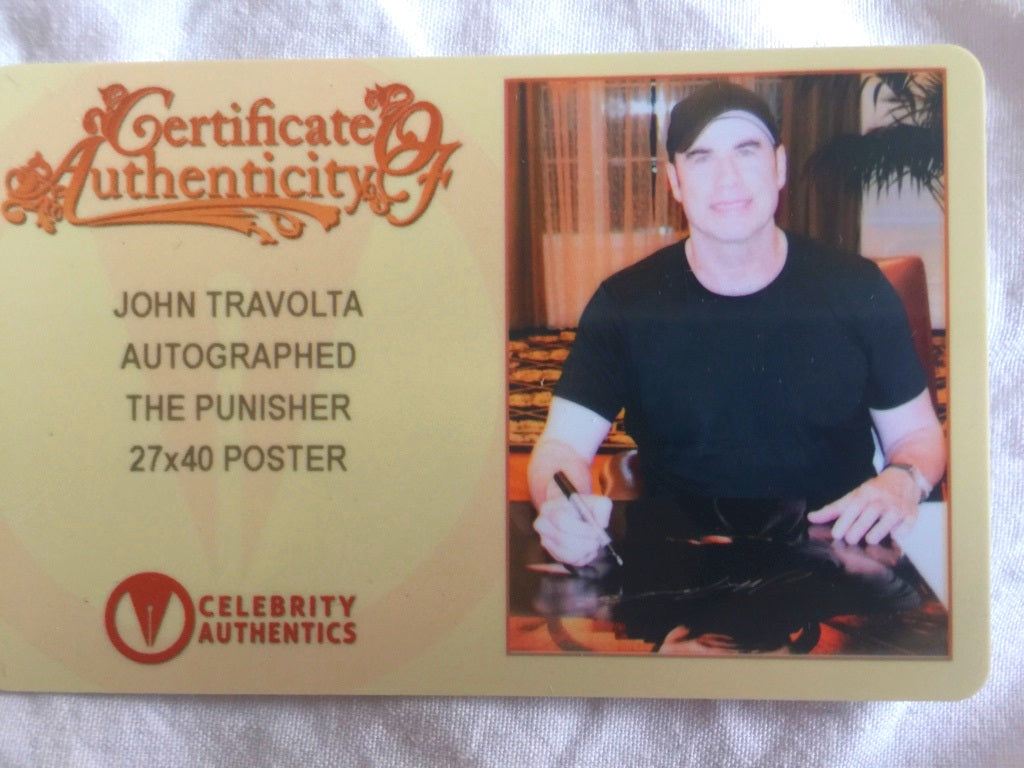 Poster 101x68 THE PUNISHER signé JOHN TRAVOLTA