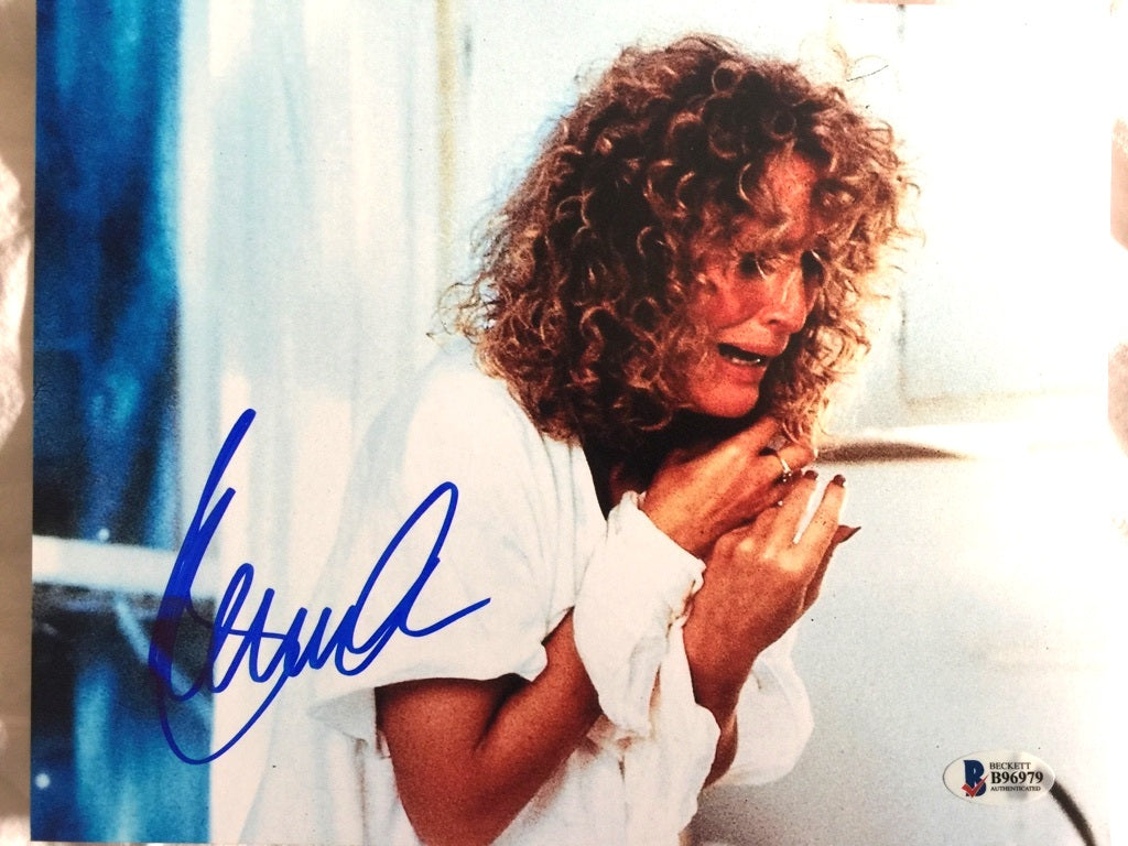 Photo 20x25 LIAISON FATALE signée GLENN CLOSE Beckett