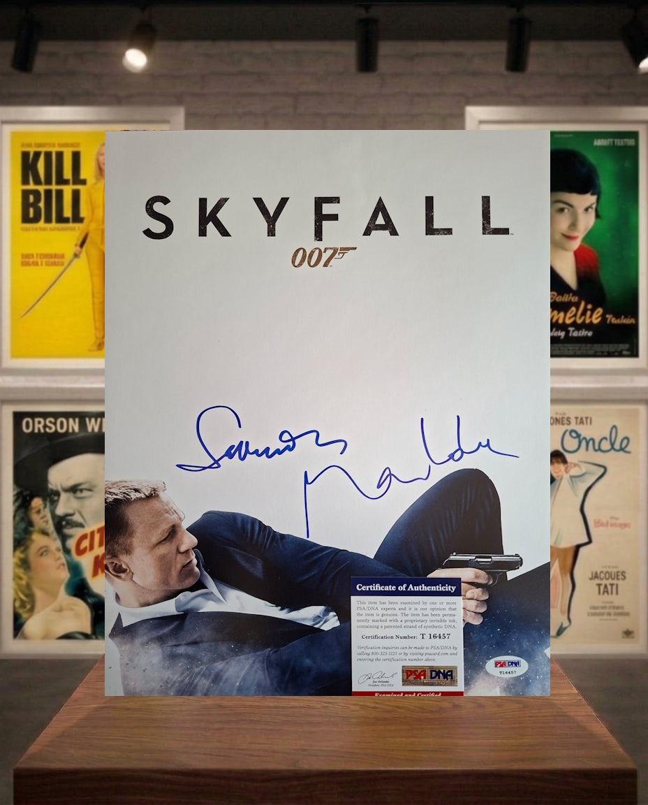 Skyfall autographe Sam Mendes et Berenice Marlohe PSA
