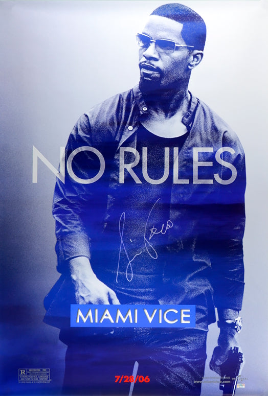 Affiche Poster 101x68 MIAMI VICE signé Jamie Foxx