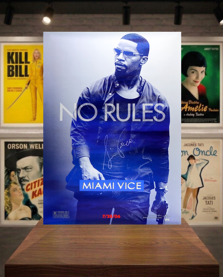Affiche Poster 101x68 MIAMI VICE signé Jamie Foxx