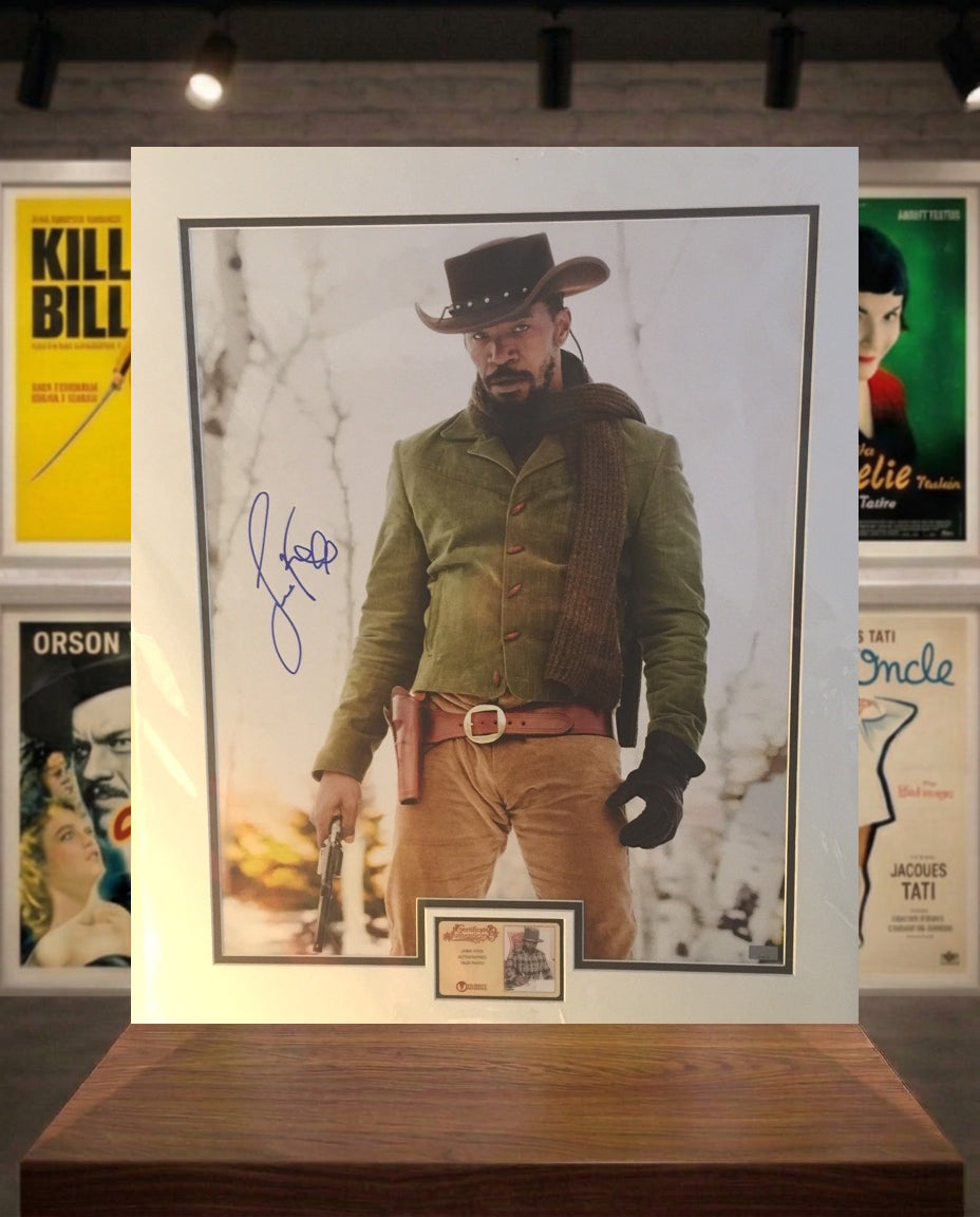 Photo 40x50 signée Jamie Foxx Django Unchained Tarantino