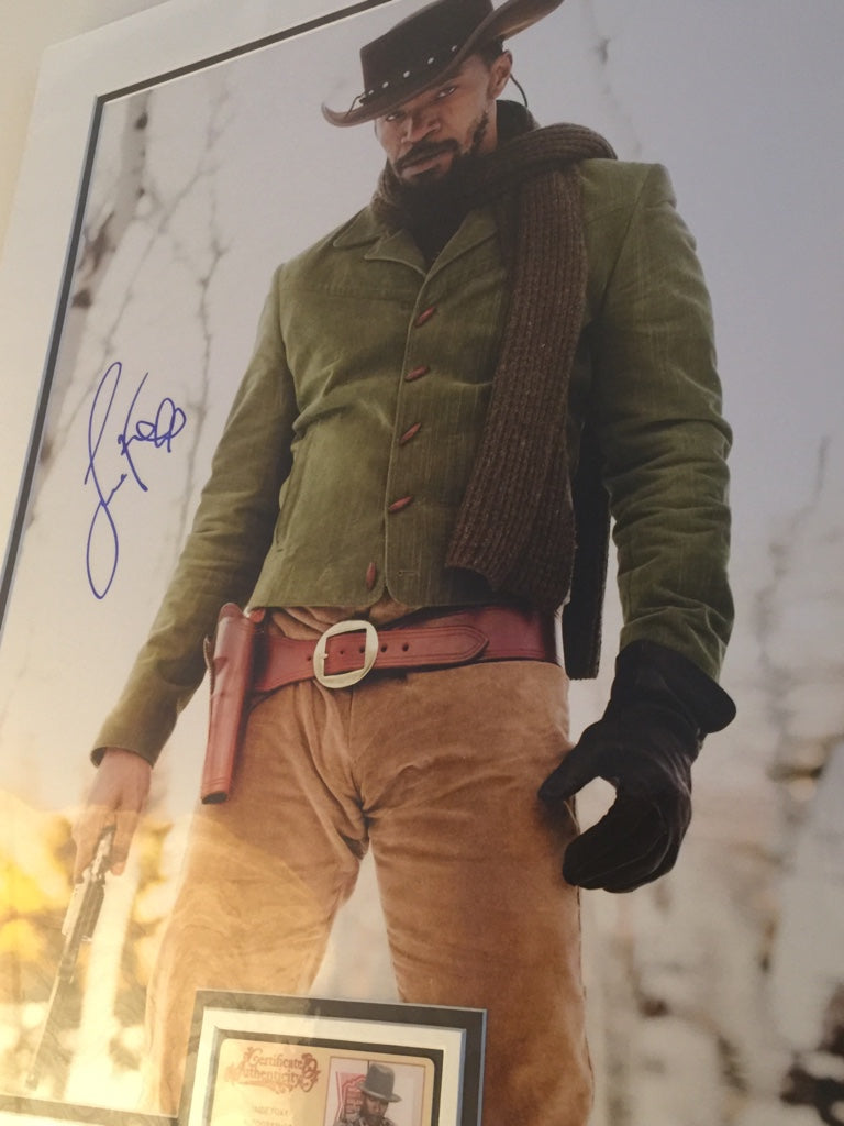 Photo 40x50 signée Jamie Foxx Django Unchained Tarantino