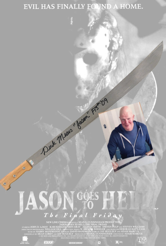 Friday the 13th Machete signed by Derek Mears