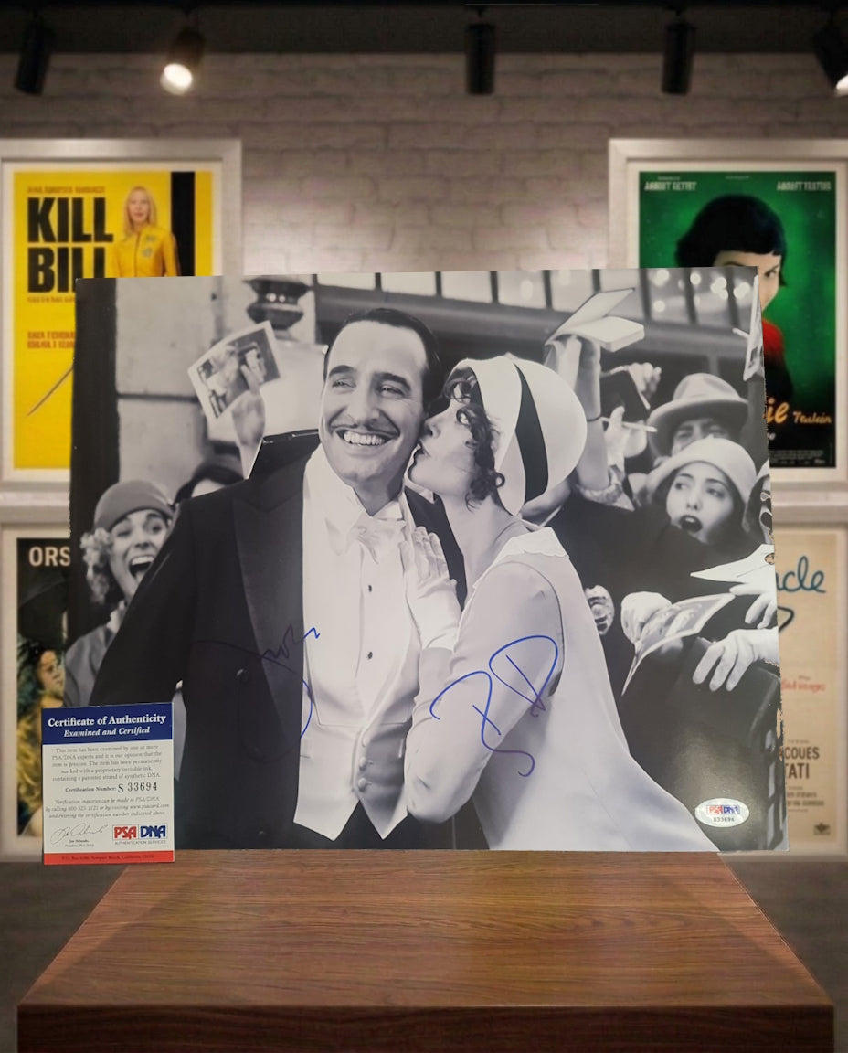 The Artist 2 autographes Bérénice Bejo et Jean Dujardin PSA