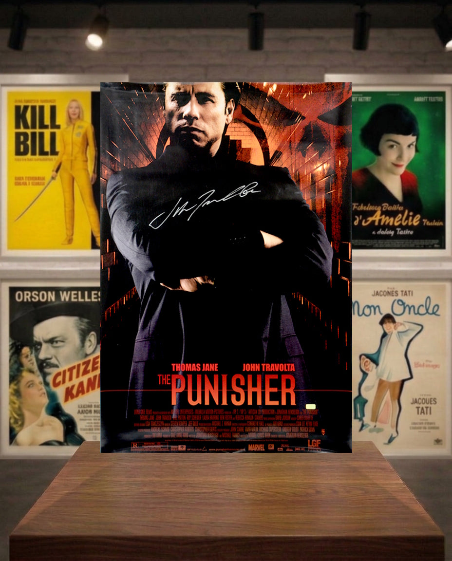 Poster 101x68 THE PUNISHER signé JOHN TRAVOLTA