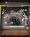 Karate Kid deux autographes sur grande photo. Ralph Macchio et William Zabka. Tristar COA