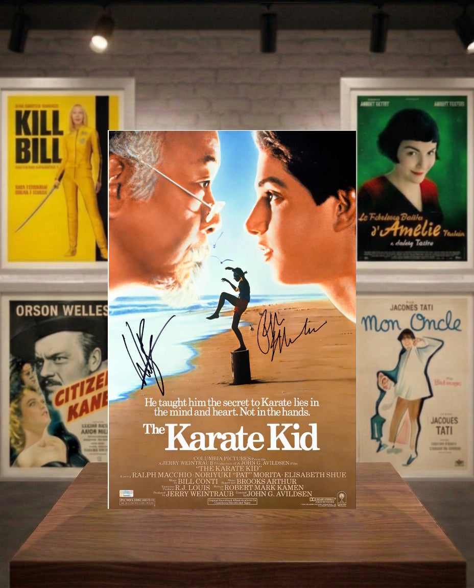 Karate Kid - Poster signed by Ralph Macchio and Billy Zabka