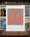 Keith Haring (d'après) Corps reliés sérigraphie