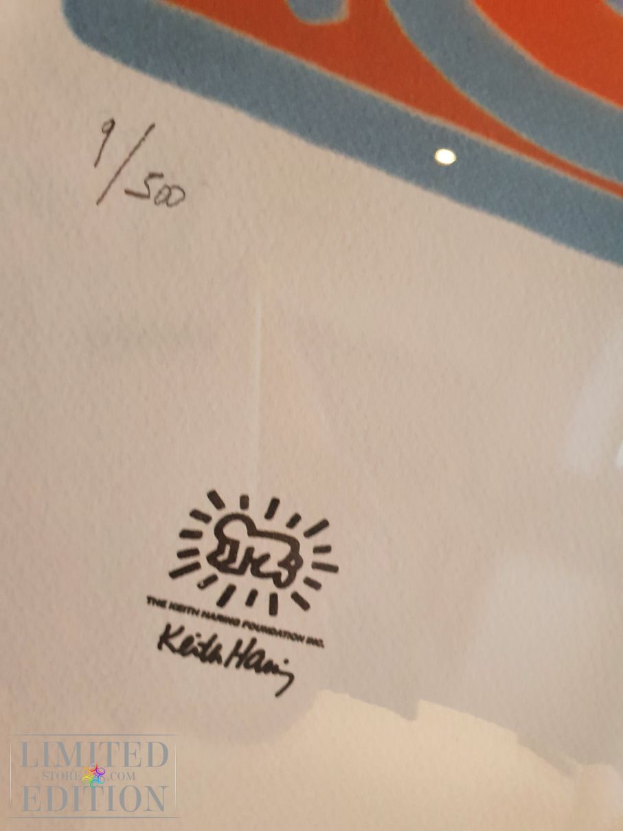 Keith Haring (d'après) Corps reliés sérigraphie