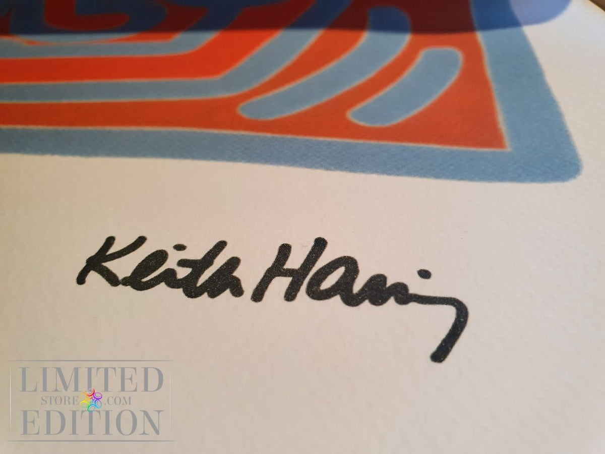 Keith Haring (d'après) Corps reliés sérigraphie