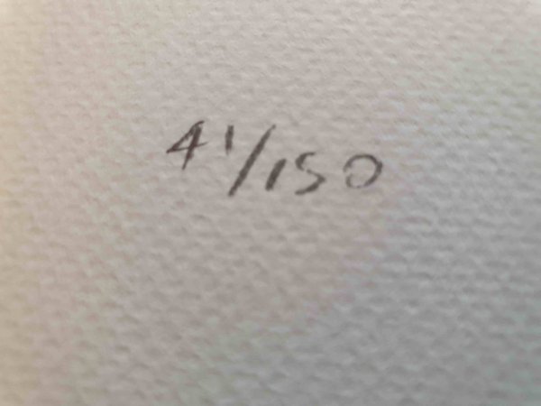Keith Haring lithographie numérotée. Purple Baby