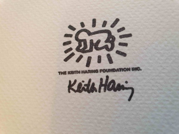 Keith Haring lithographie numérotée. Rare