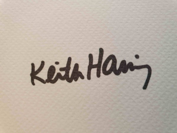 Keith Haring lithographie numérotée. Rare