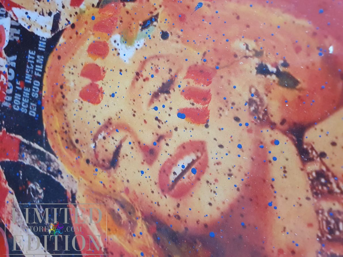 Marylin Orange mixed media par Kino Mistral