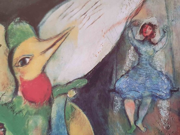 Marc Chagall lithographie signée Le Jongleur