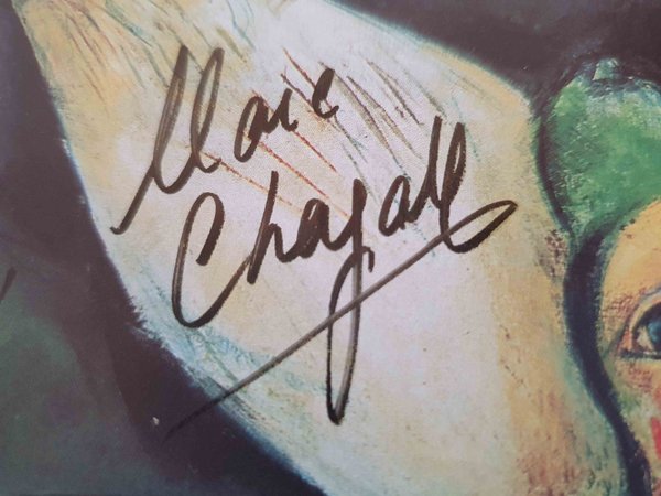 Marc Chagall lithographie signée Le Jongleur