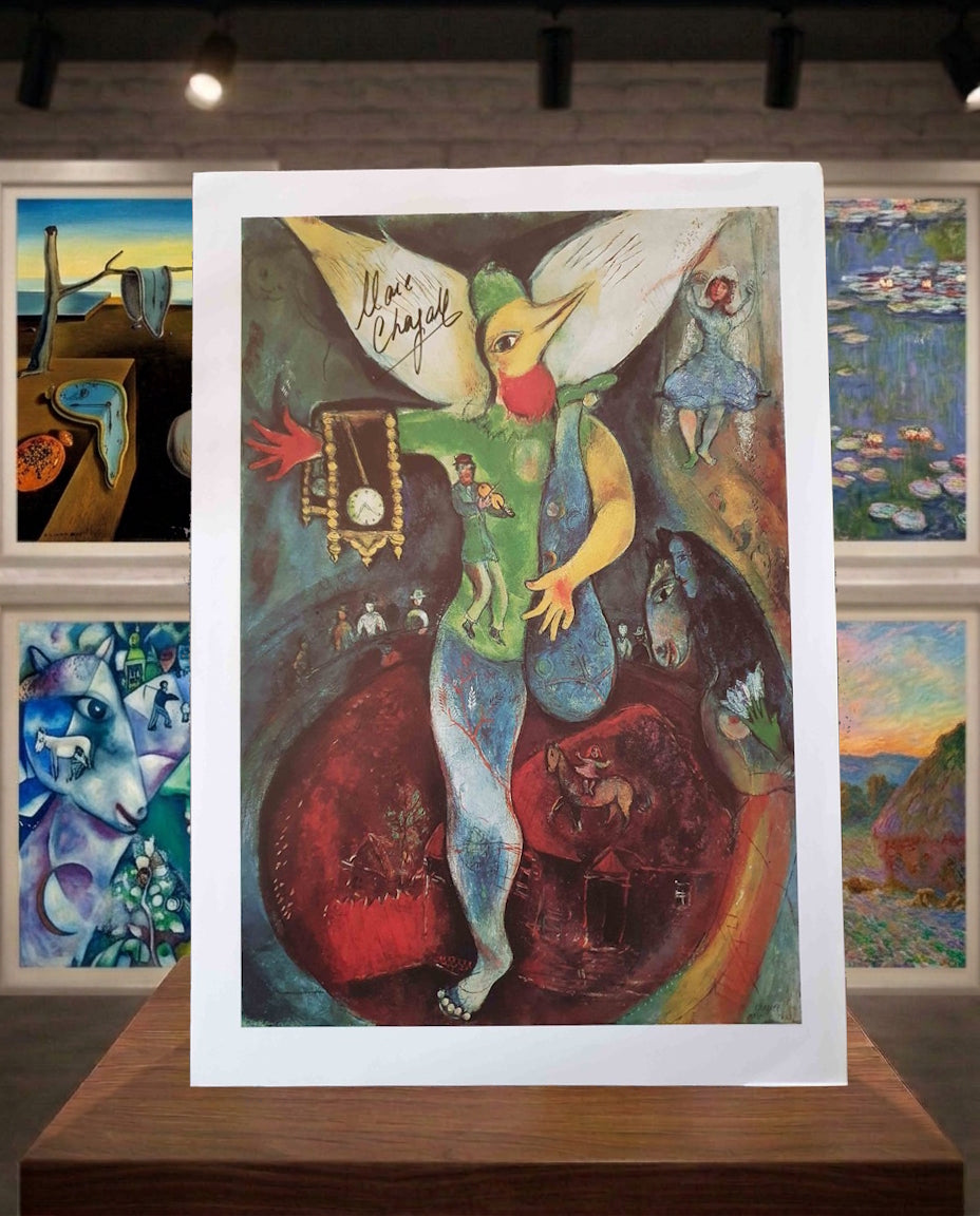 Marc Chagall lithographie signée Le Jongleur