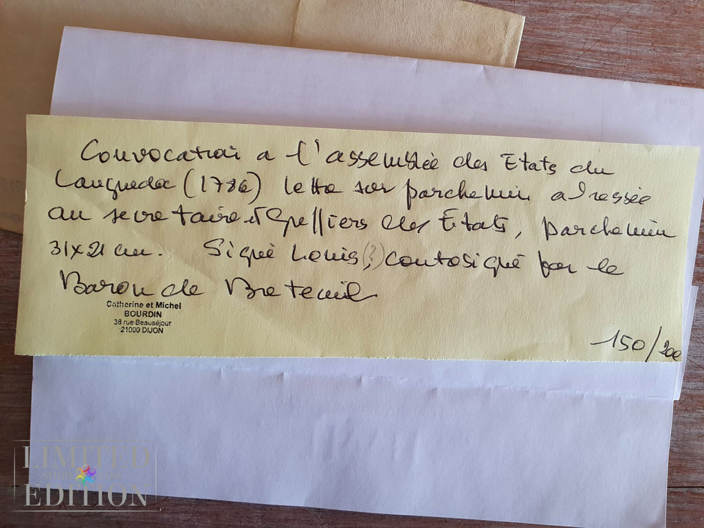 Lettre de Louis XVI (16) aux Etats