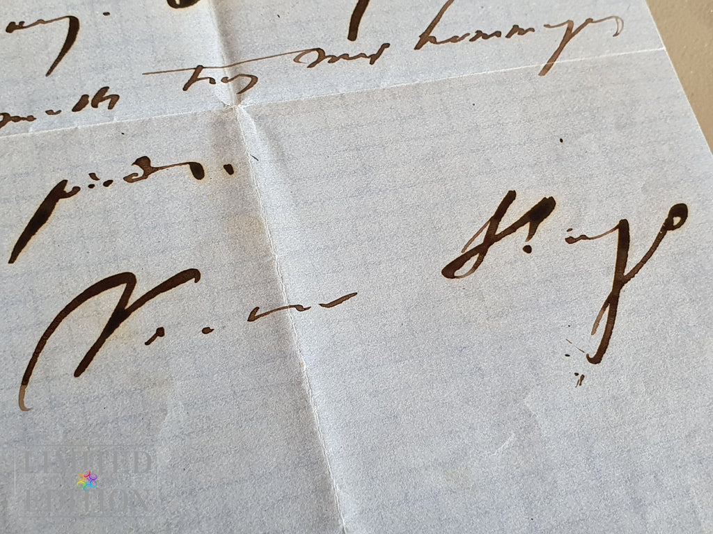 "AFFAIRE CONCLUE" 12/10/21 FRANCE 2 . Lettre manuscrite de Victor Hugo 20 Août 1869