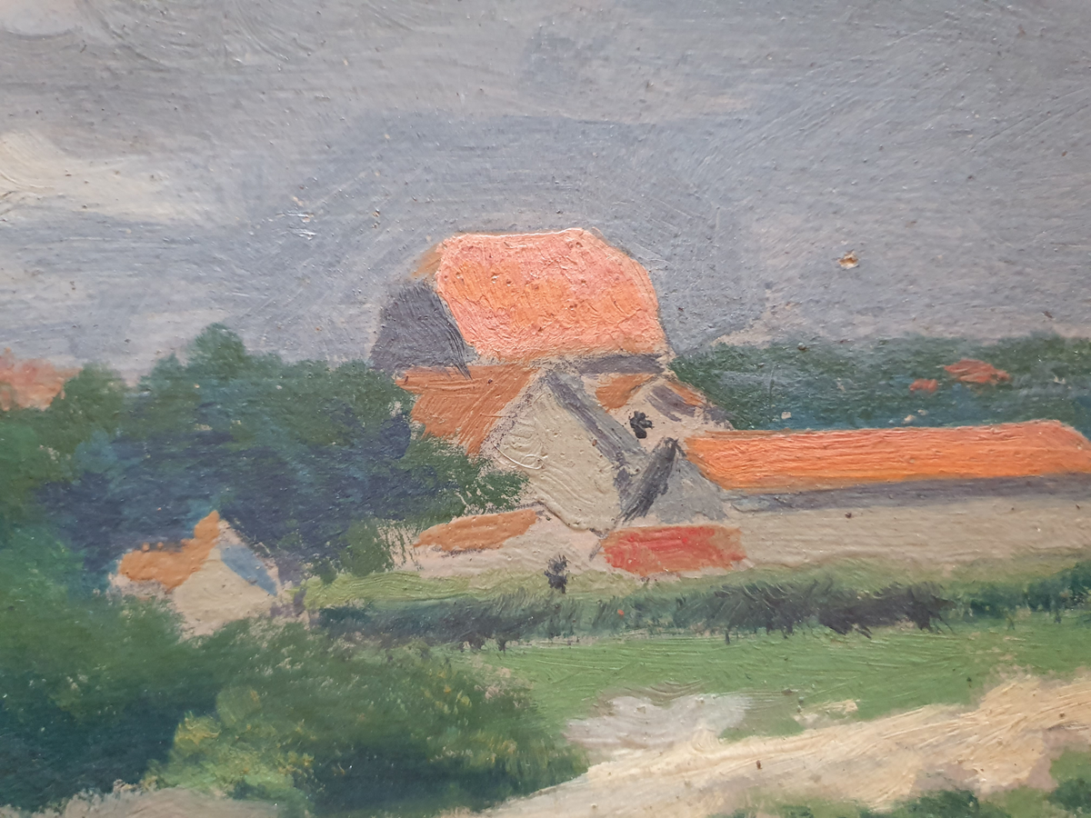 Louis Billiard. Paysage. Huile sur panneau