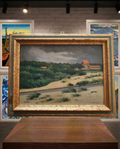 Louis Billiard. Landscape. Oil on panel