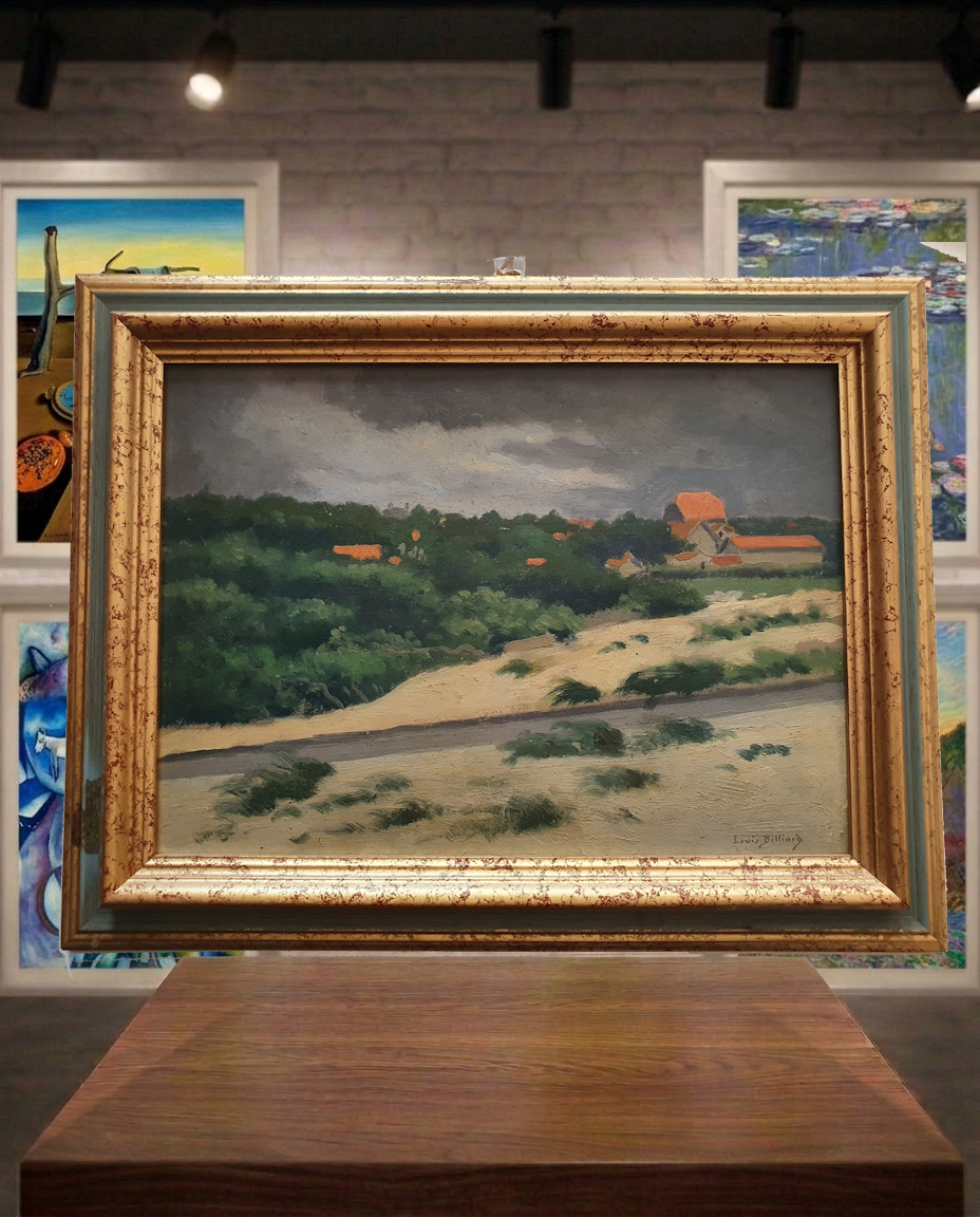 Louis Billiard. Paysage. Huile sur panneau