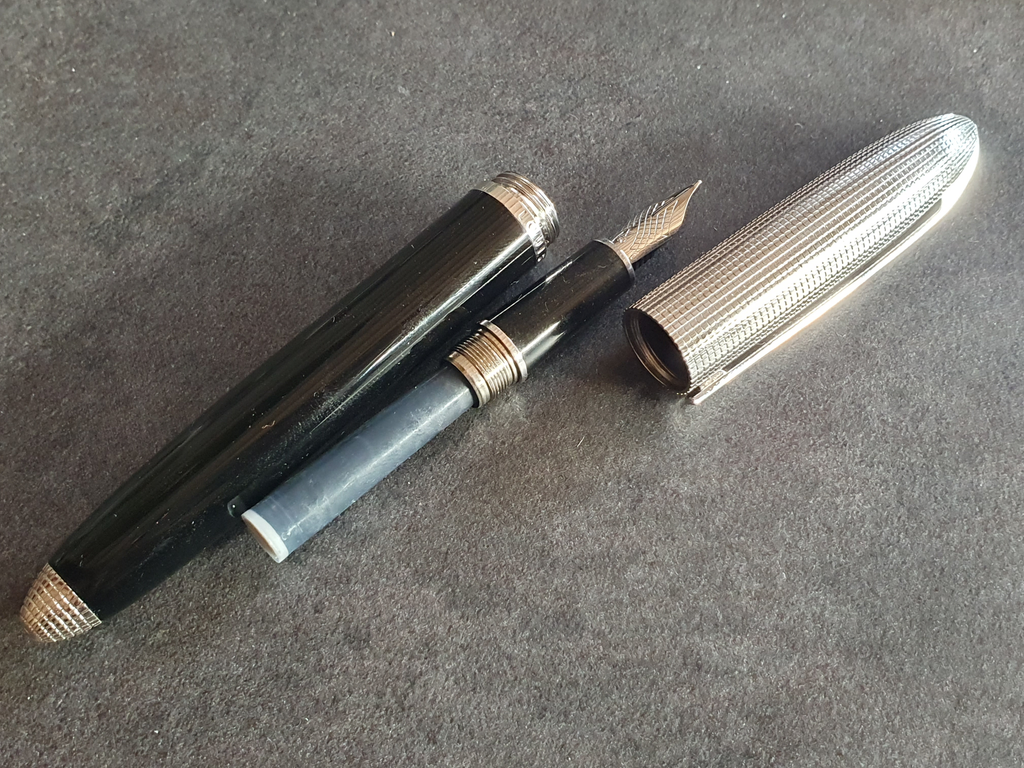 Louis Vuitton black Doc stylo plume Noir et Argent