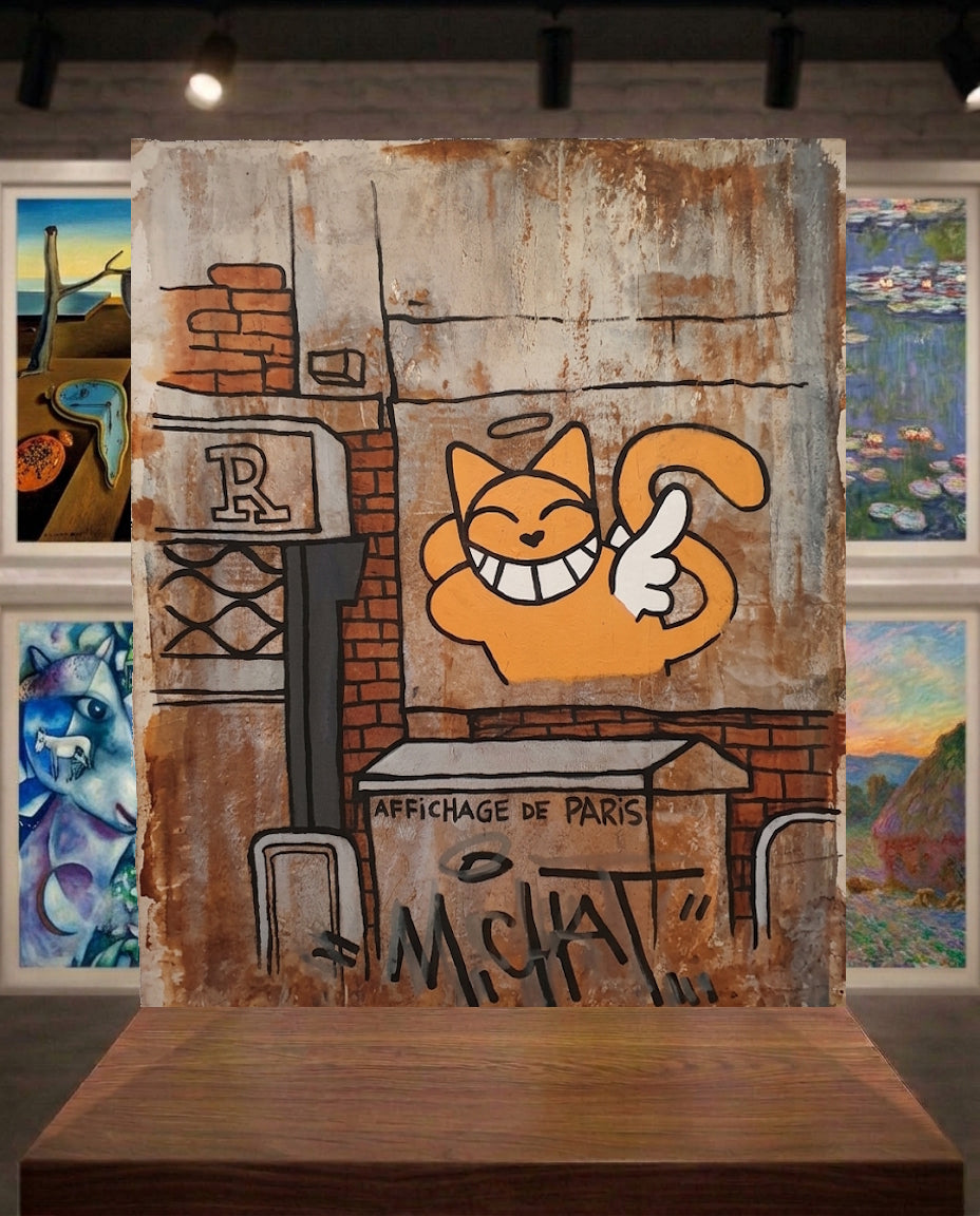 M CHAT "Affichage de Paris" lithographie édition limitée - Thoma Vuille