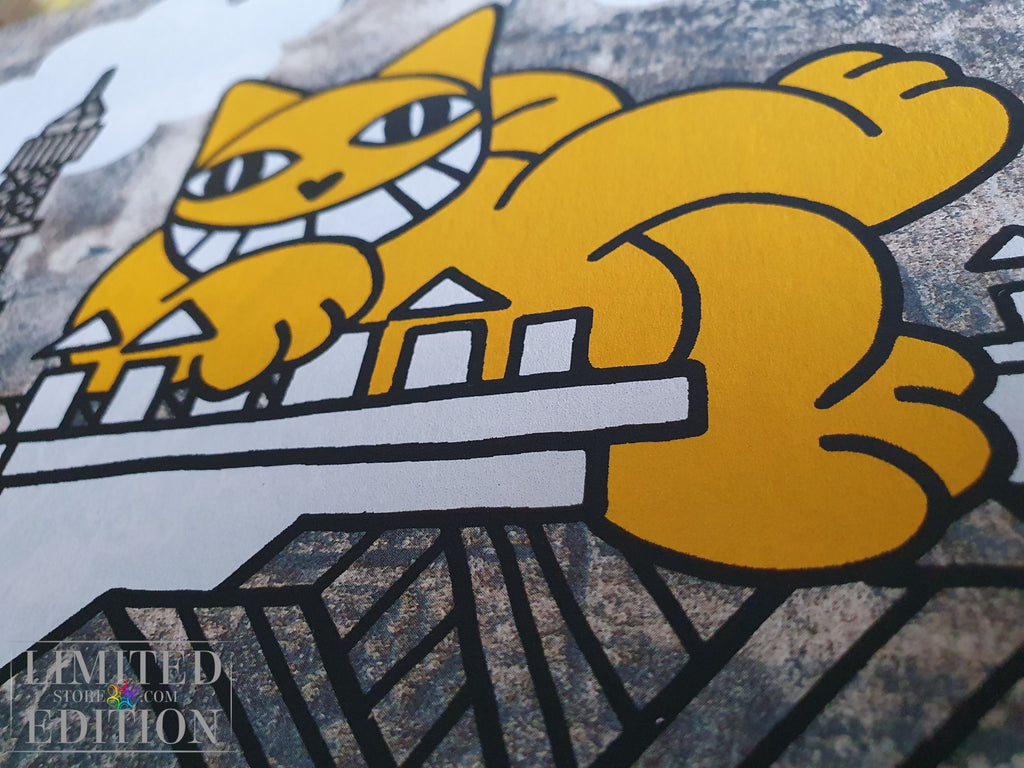 CHAT fait le mur, épreuve d'artiste M CHAT Thoma Vuille
