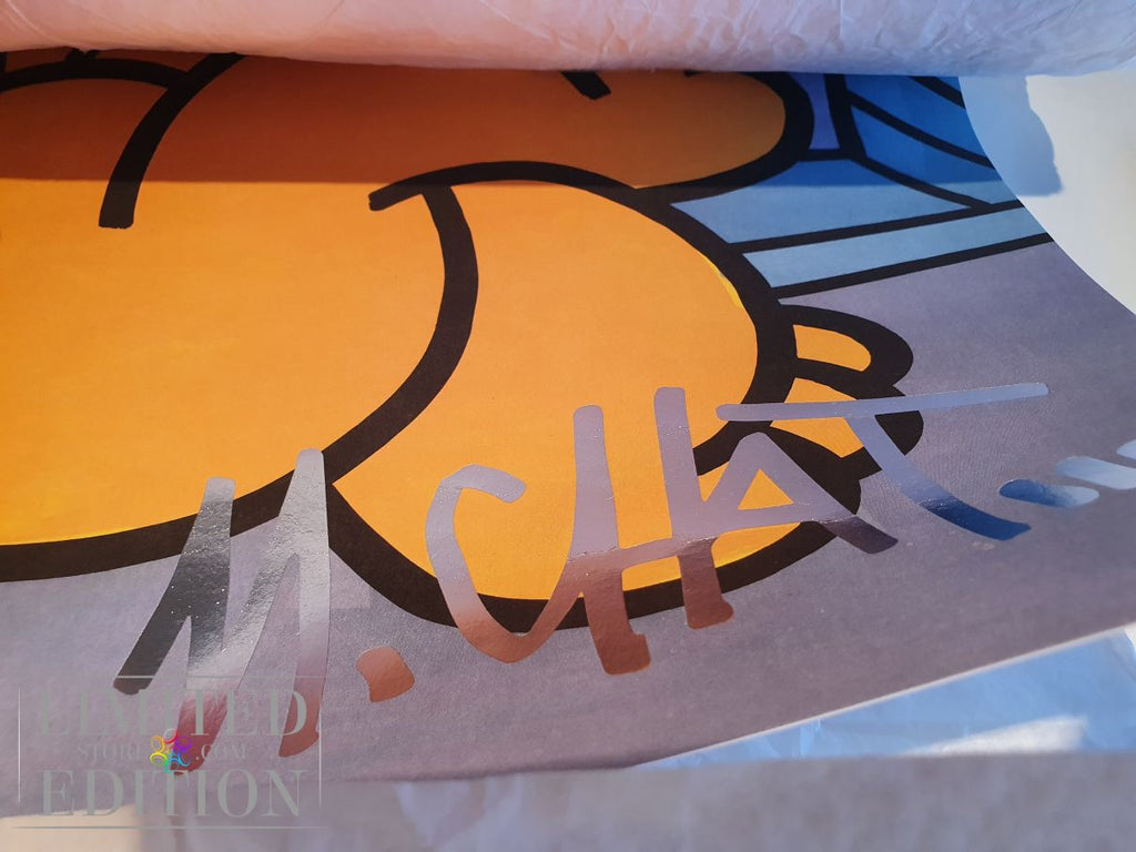 "Chats volants à Paris" sérigraphie de M. CHAT. Epreuve d'artiste