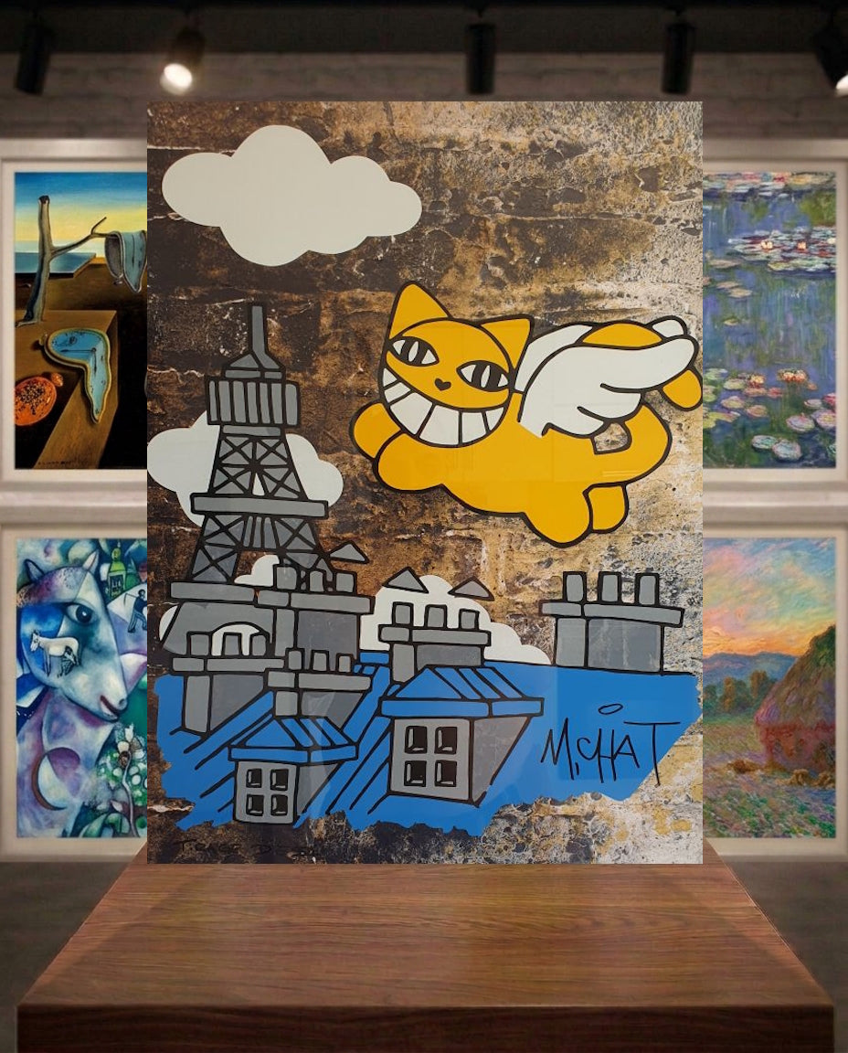 M CHAT Thoma Vuille - CHAT volant sur les toits de Paris