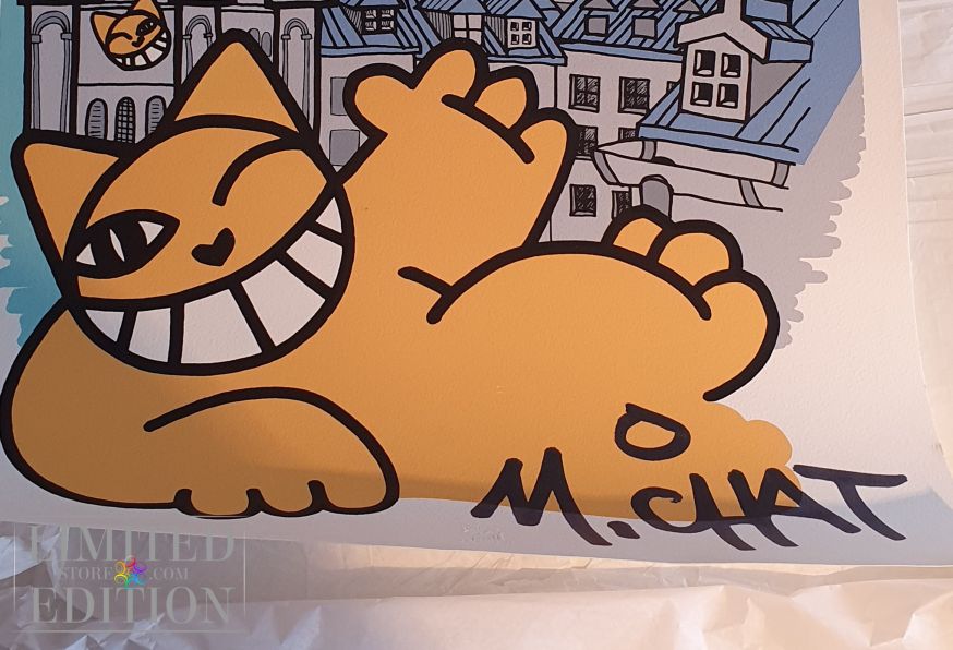 M CHAT Voeux de Saint-Denis sérigraphie